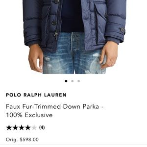 POLO RALH LAUREN Faux Fur-Trimmed Down Parka